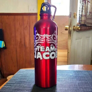 Twilight Saga eclipse Water Bottle With Carabiner Clip “Team Jacob”